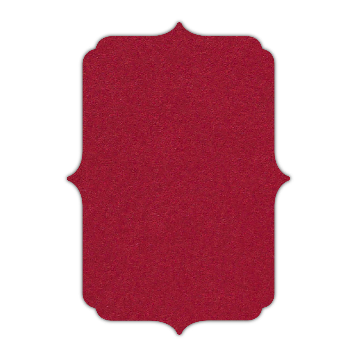 CMYK Print on Guardsman Red Cardstock | Shape P19 | 3.5" x 5"