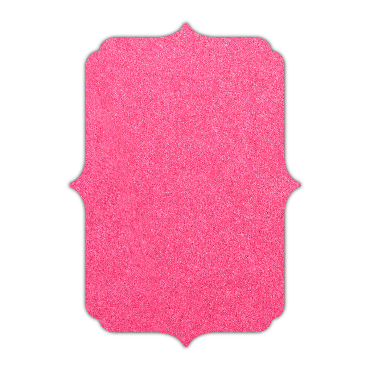 CMYK Print on Hot Pink Cardstock | Shape P19 | 5.5" x 8.5"