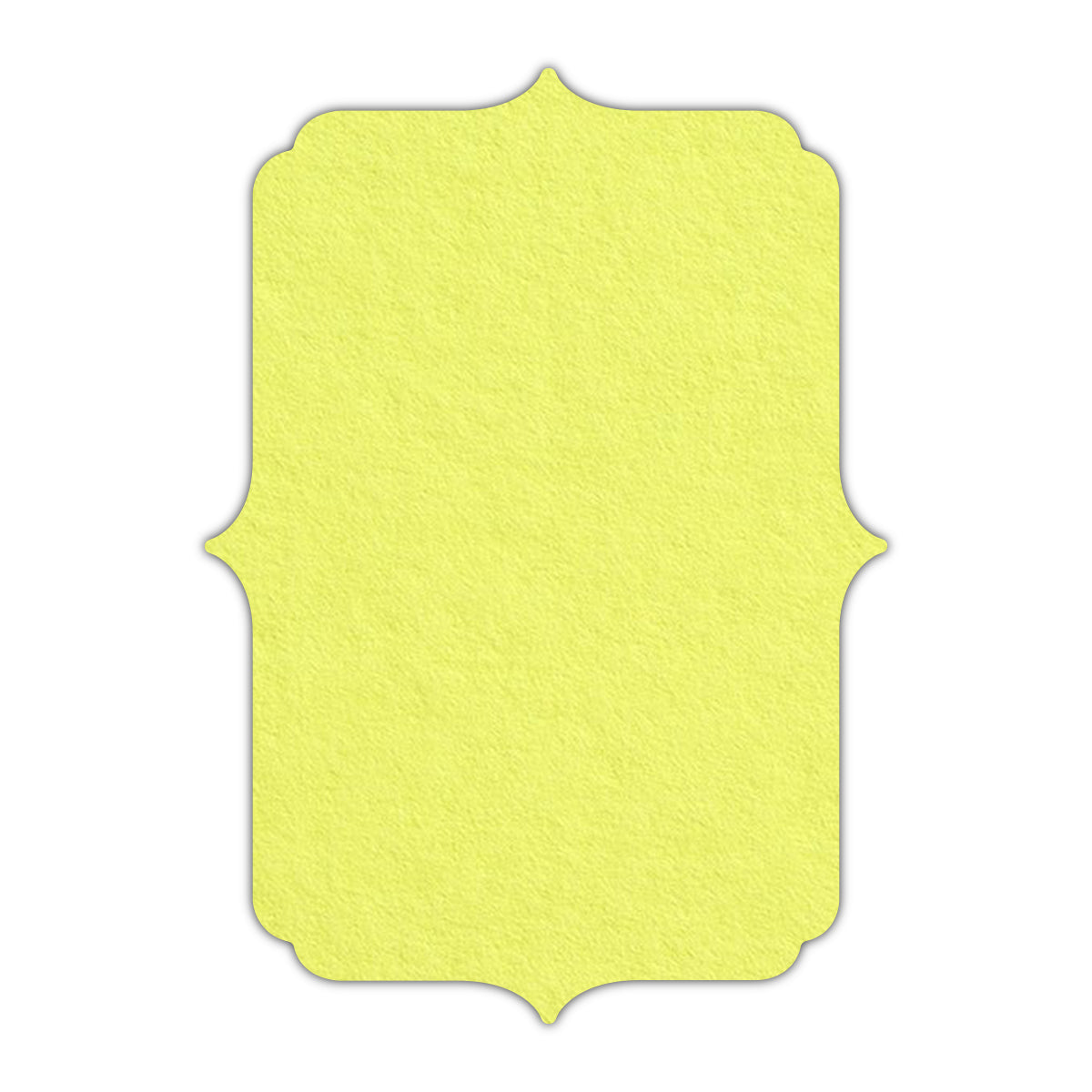 CMYK Print on Key Lime Cardstock | Shape P19 | 3" x 5"