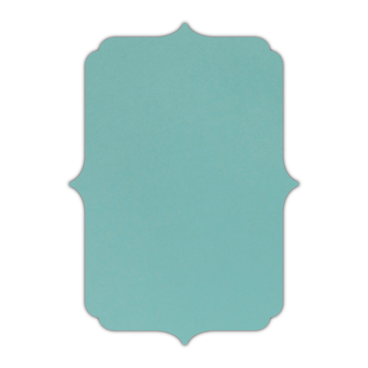 CMYK Print on Shimmer Lagoon Cardstock | Shape P19 | 8" x 10"