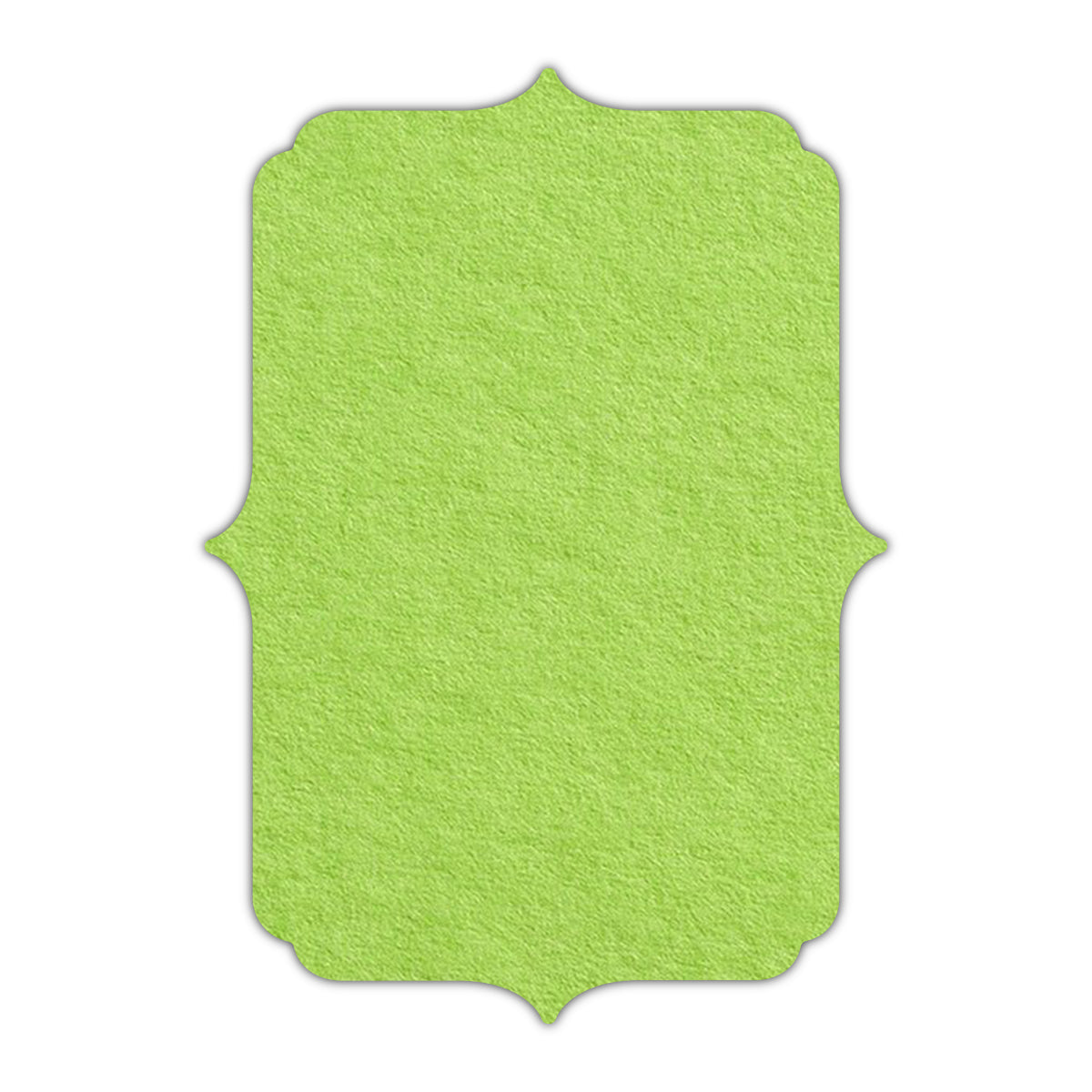 CMYK Print on Leaf Green Cardstock | Shape P19 | 2.5" x 3.5"