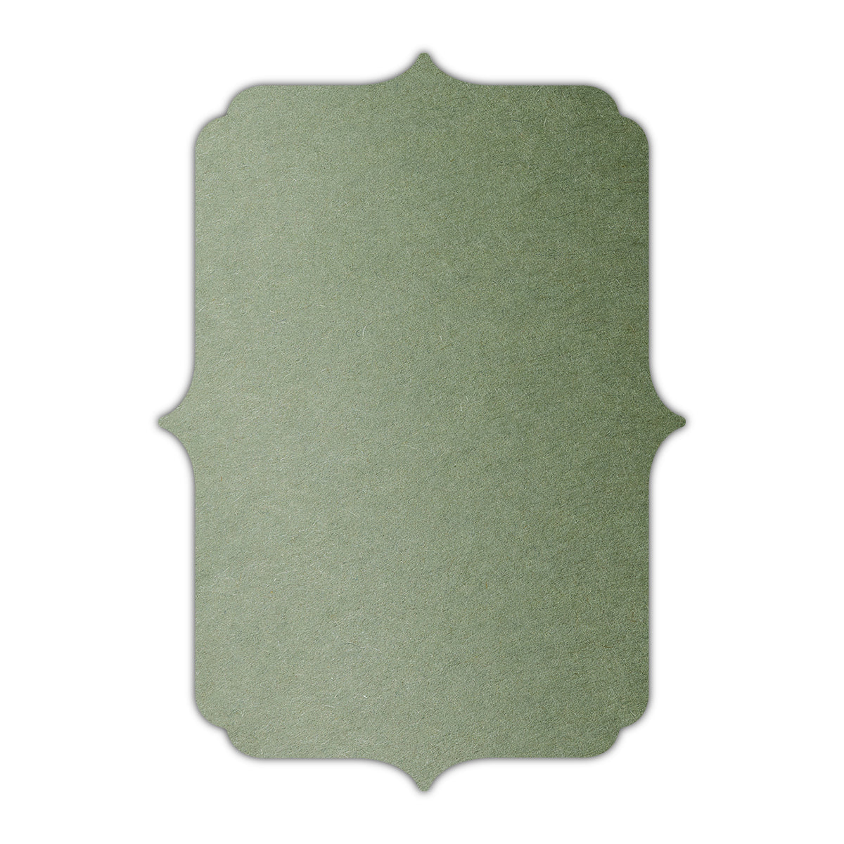 CMYK Print on Mid Green Cardstock | Shape P19 | 6" x 9"