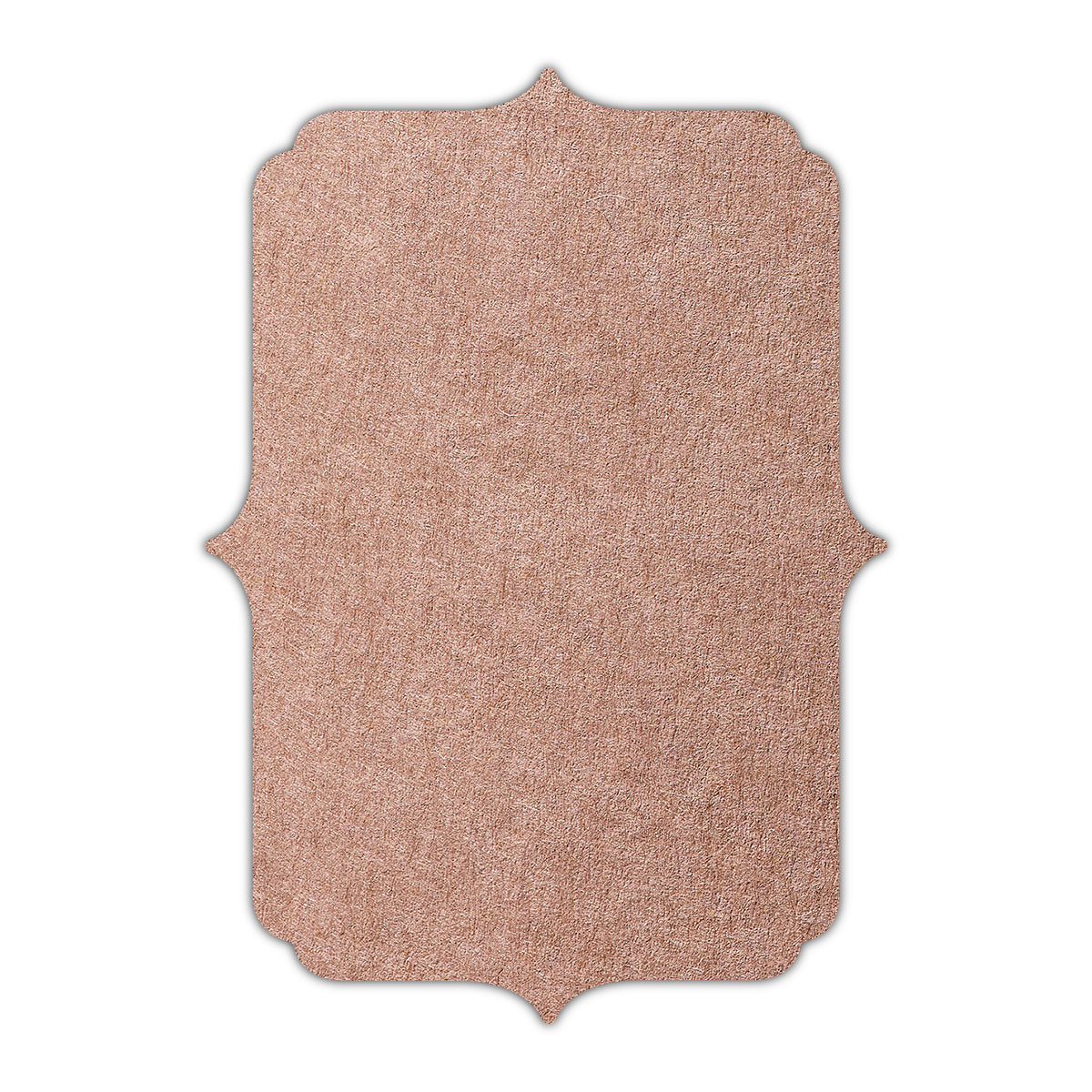 CMYK Print on Nubuck Brown Cardstock | Shape P19 | 12" x 18"
