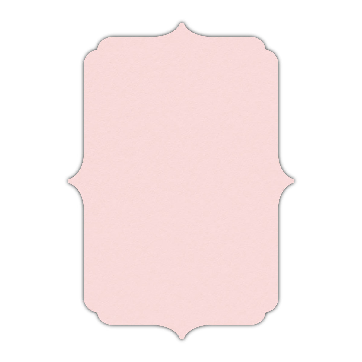 CMYK Print on Pastel Pink Cardstock | Shape P19 | 5.5" x 8.5"