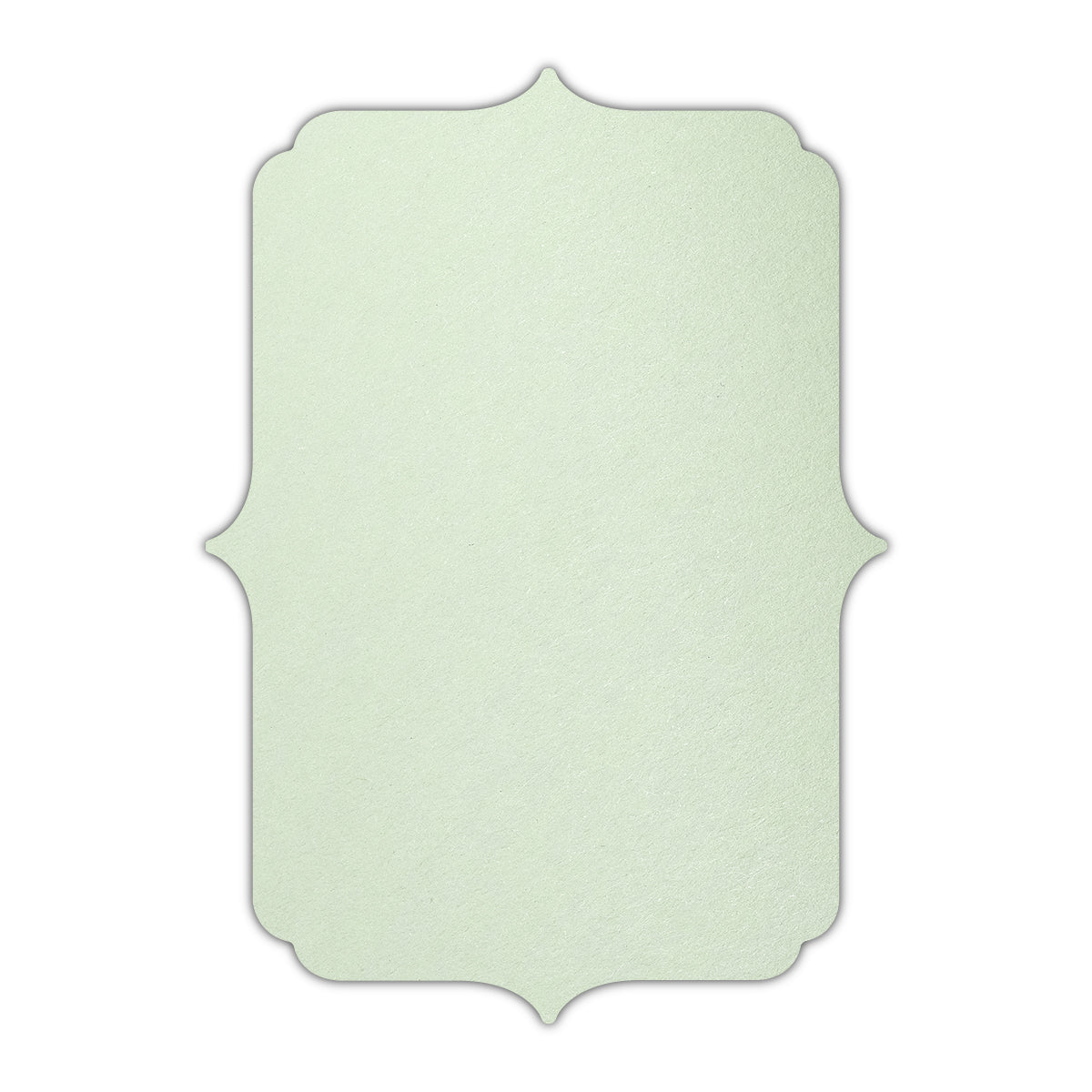CMYK Print on Pistachio Cardstock | Shape P19 | 2.5" x 3.5"