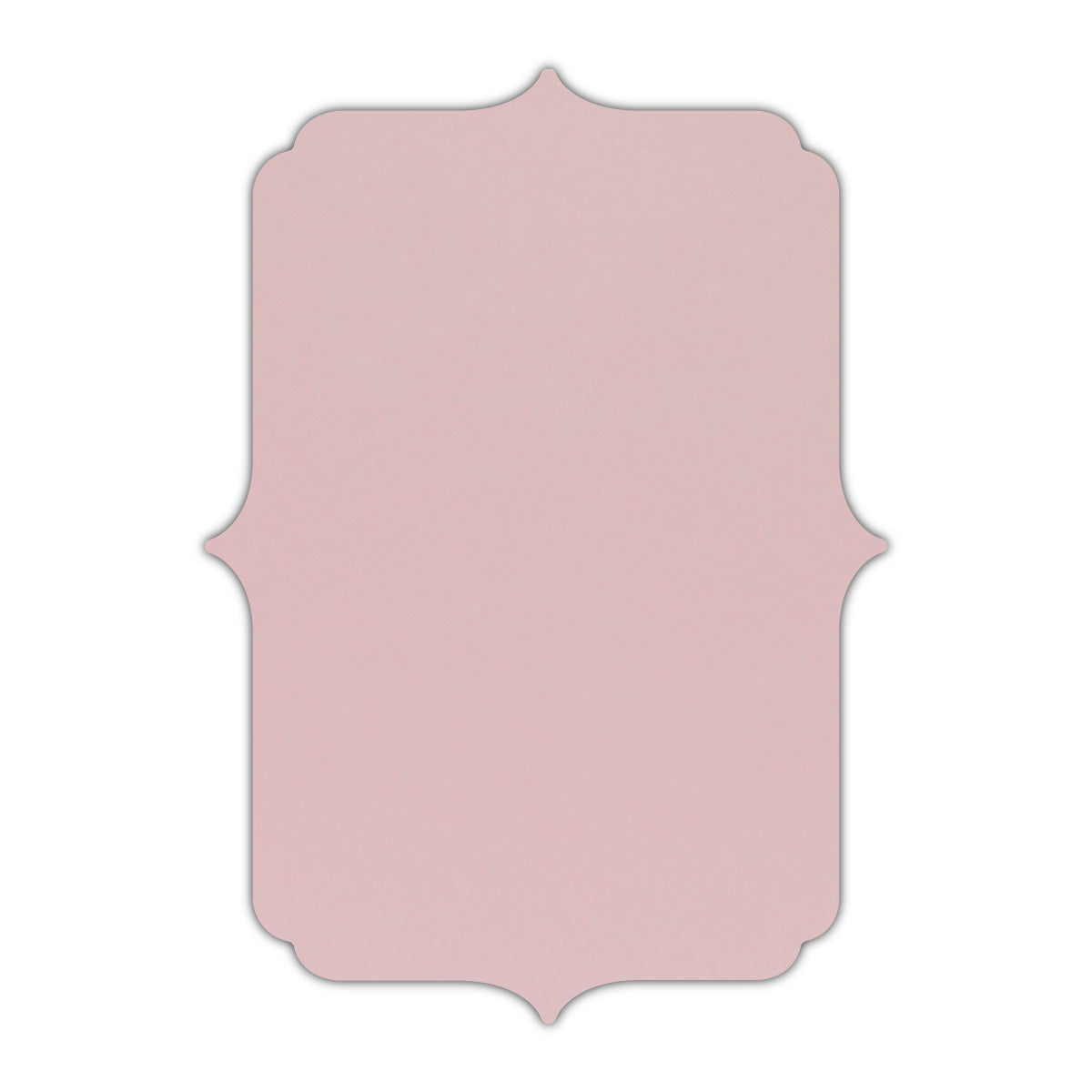CMYK Print on Shimmer Rose Quartz Cardstock | Shape P19 | 5" x 8"