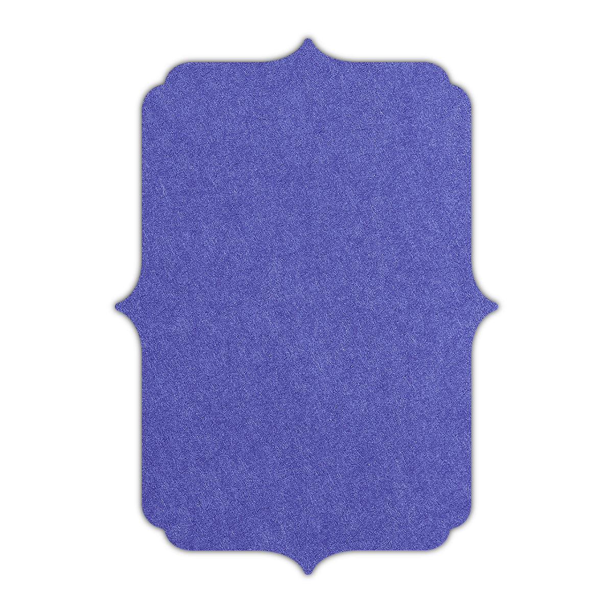 CMYK Print on Royal Blue Cardstock | Shape P19 | 2.5" x 3.5"