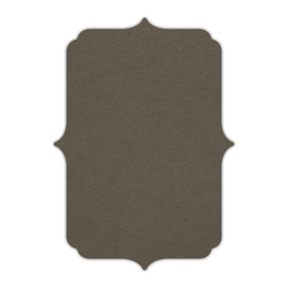 CMYK Print on Sombre Grey Cardstock | Shape P19 | 5" x 8"