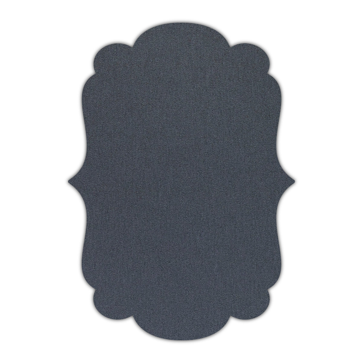 CMYK Print on Shimmer Anthracite Cardstock | Shape P1 | 3" x 4"
