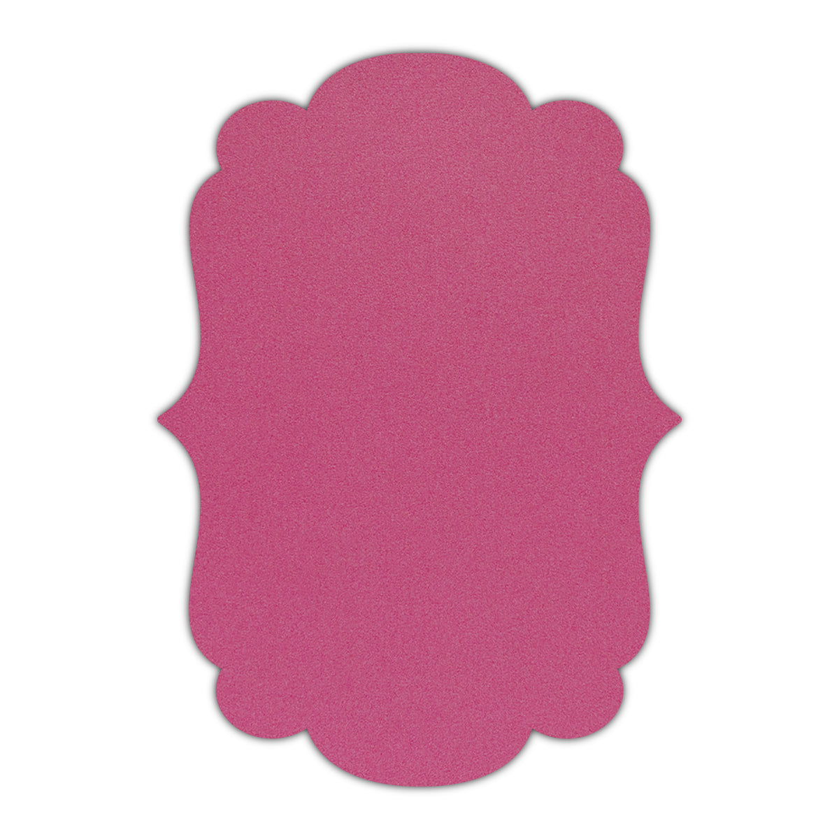CMYK Print on Shimmer Azalea Cardstock | Shape P1 | 6" x 9"