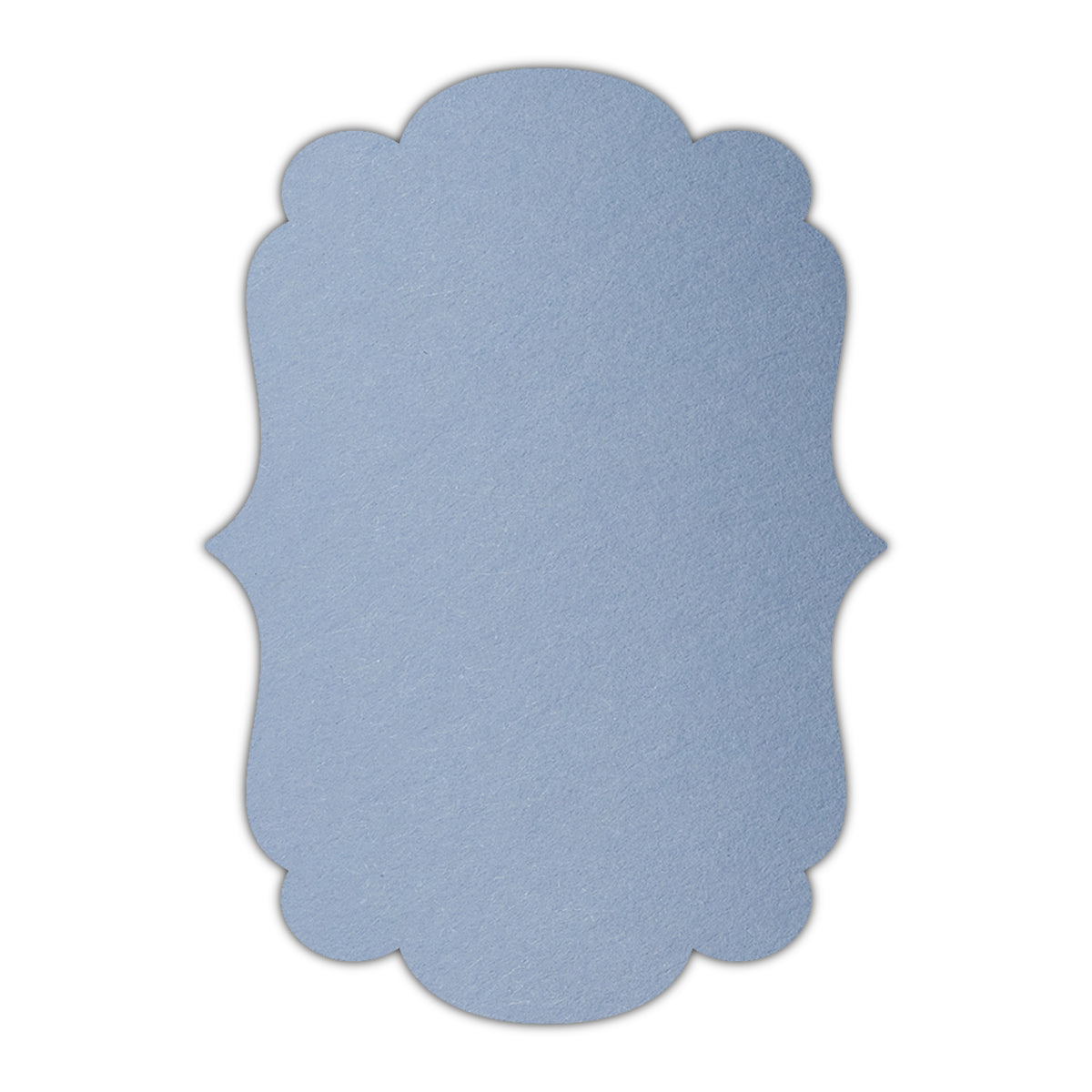 CMYK Print on Azure Blue Cardstock | Shape P1 | 2.5" x 3.5"