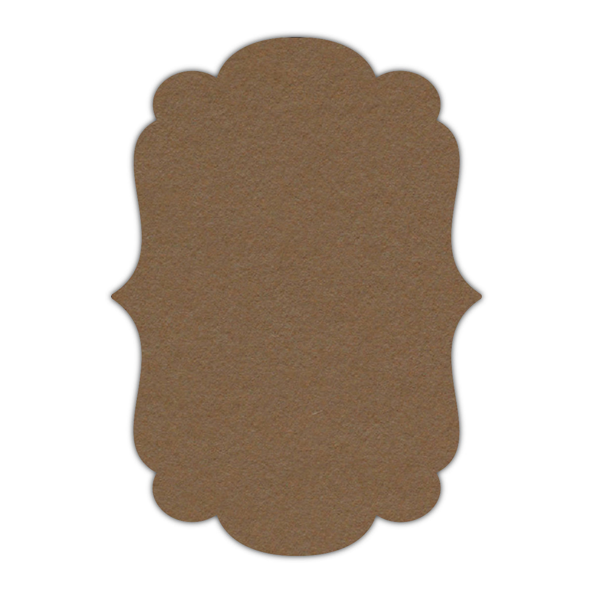 CMYK Print on Cappuccino Cardstock | Shape P1 | 8" x 10"