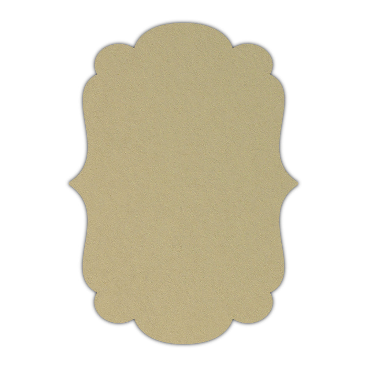 CMYK Print on Shimmer Champagne Cardstock | Shape P1 | 2.5" x 3.5"