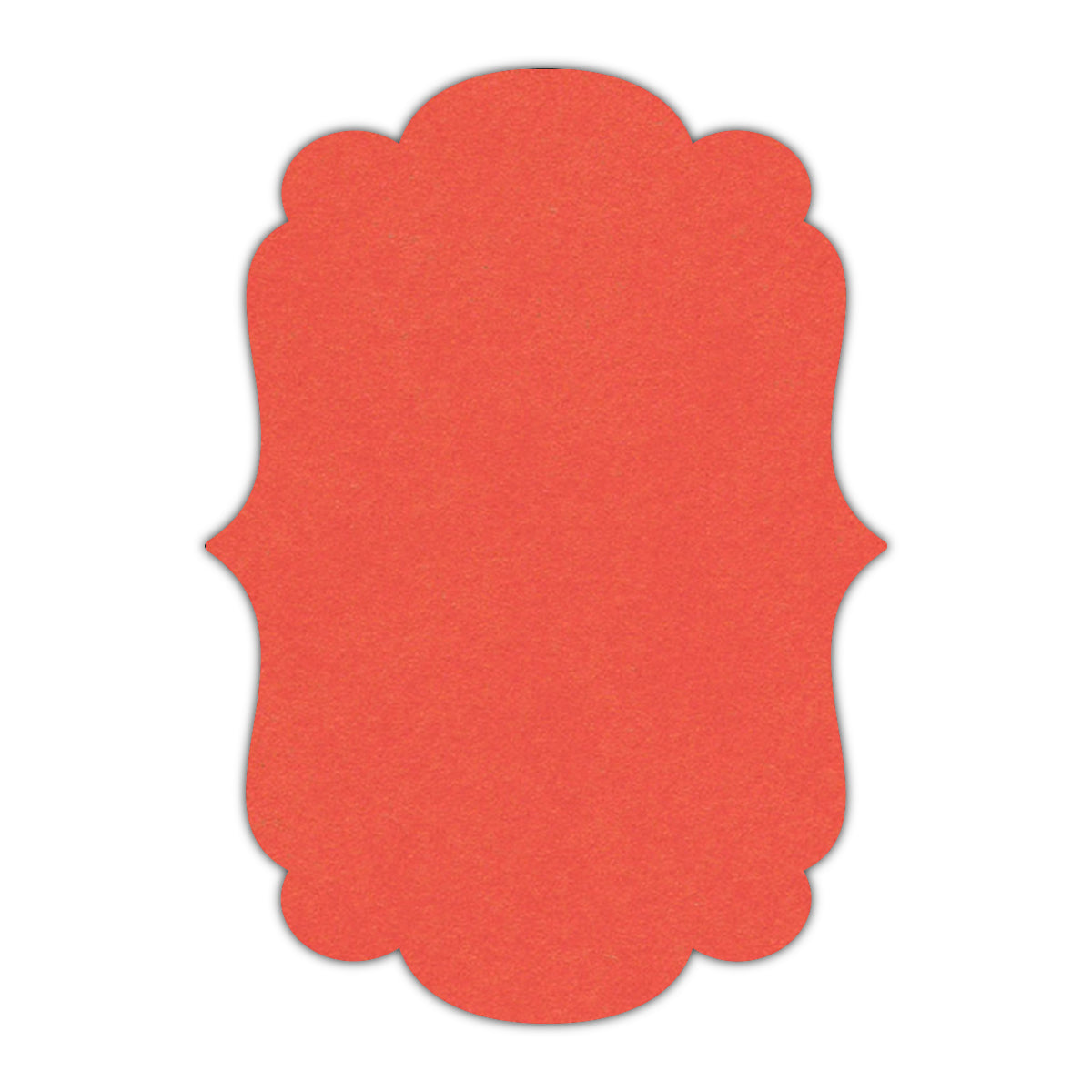 CMYK Print on Shimmer Coral Cardstock | Shape P1 | 3" x 3"