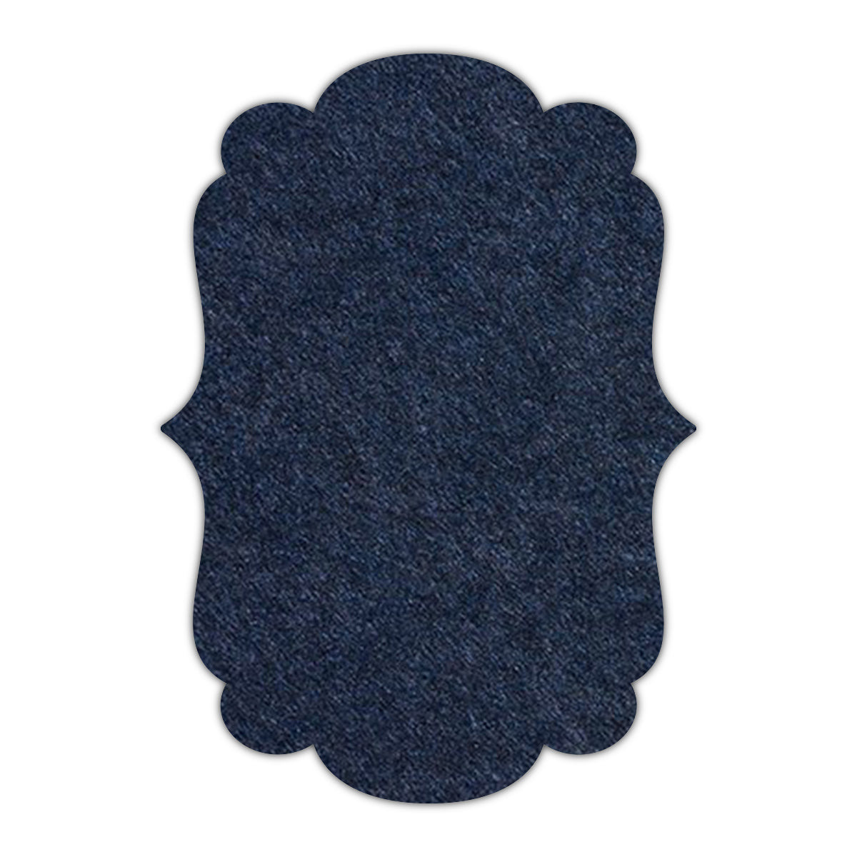 CMYK Print on Dark Navy Blue Cardstock | Shape P1 | 8" x 10"
