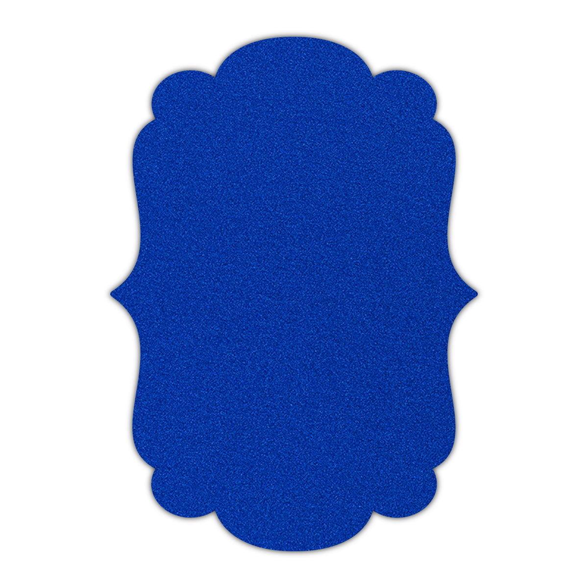 CMYK Print on Shimmer Electric Blue Cardstock | Shape P1 | 6" x 6"
