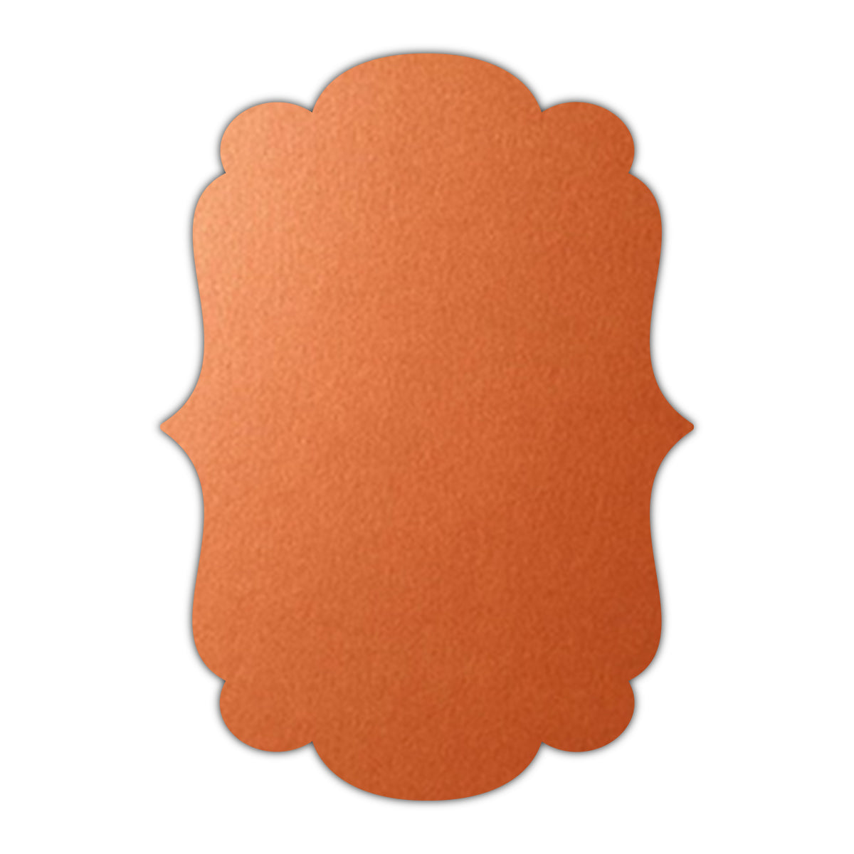 CMYK Print on Shimmer Flame Cardstock | Shape P1 | 3.5" x 5"
