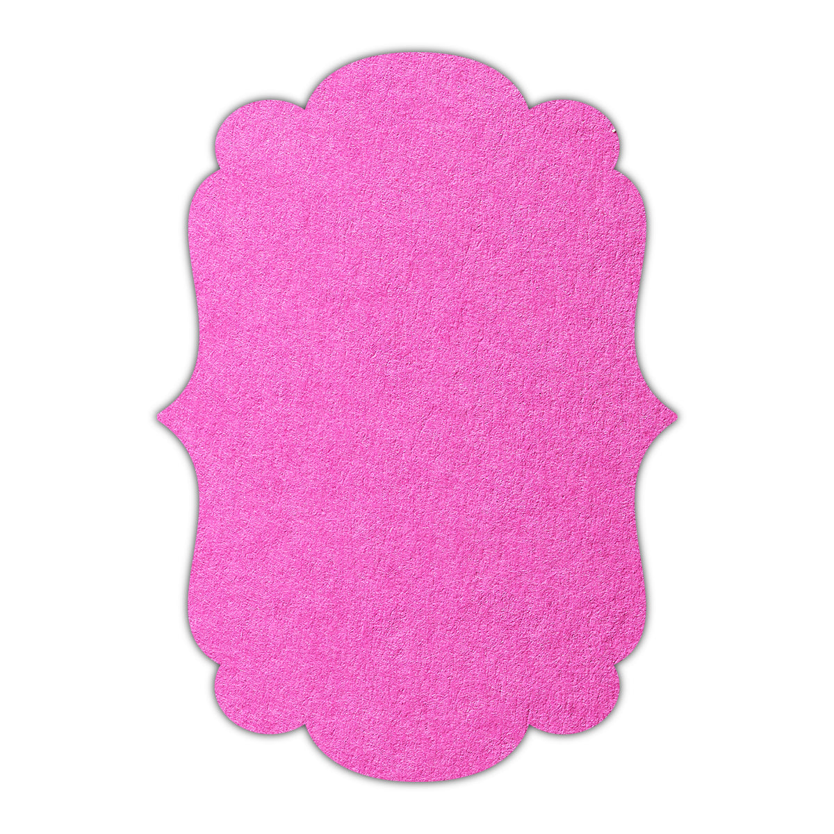 CMYK Print on Fuchsia Pink Cardstock | Shape P1 | 8" x 10"
