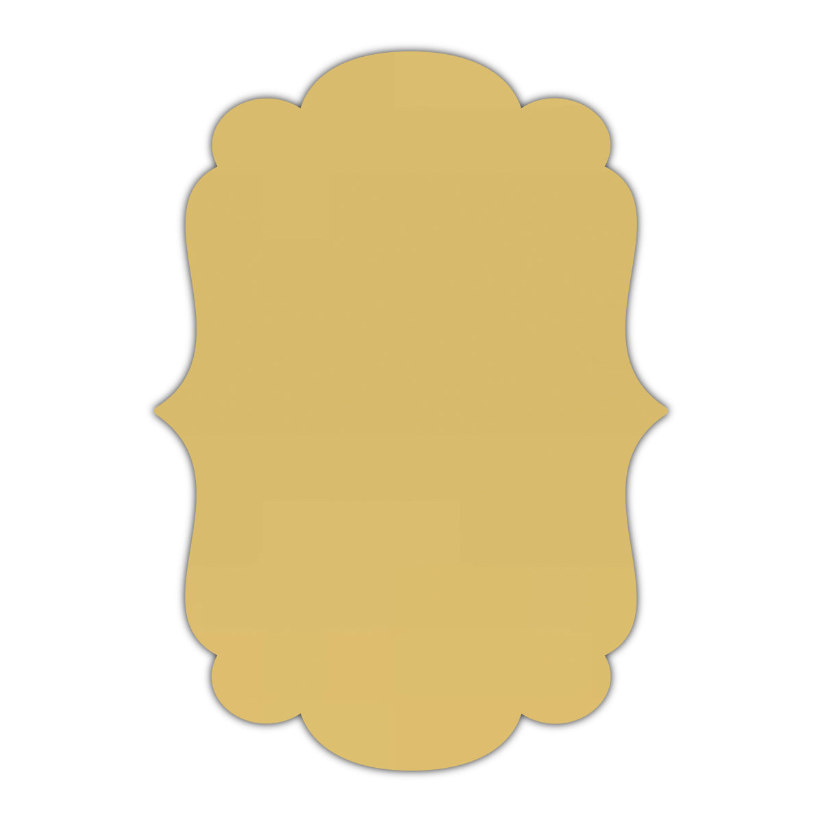 CMYK Print on Shimmer Gold Cardstock | Shape P1 | 11" x 17"