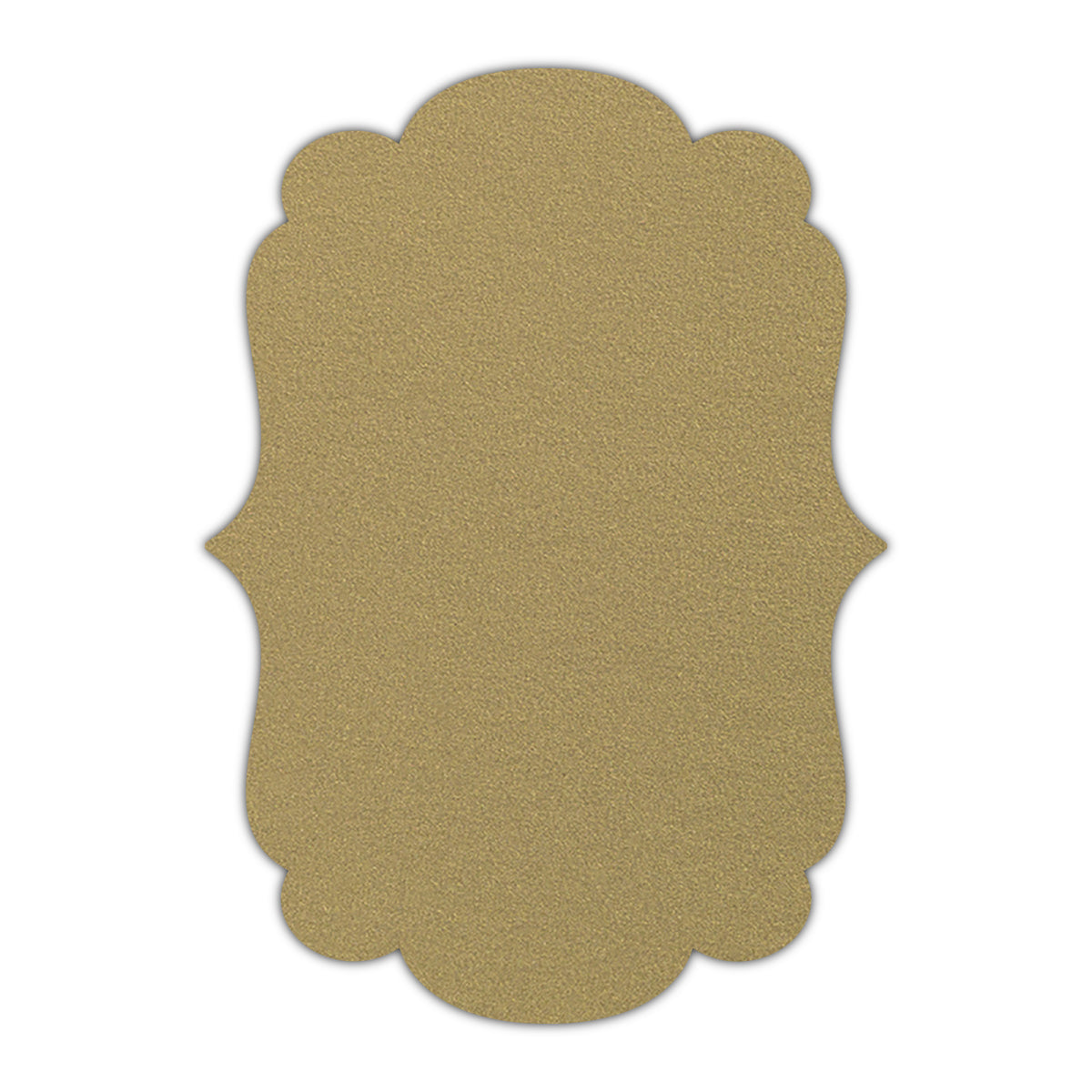 CMYK Print on Shimmer Gold Leaf Cardstock | Shape P1 | 7.5" x 7.5"