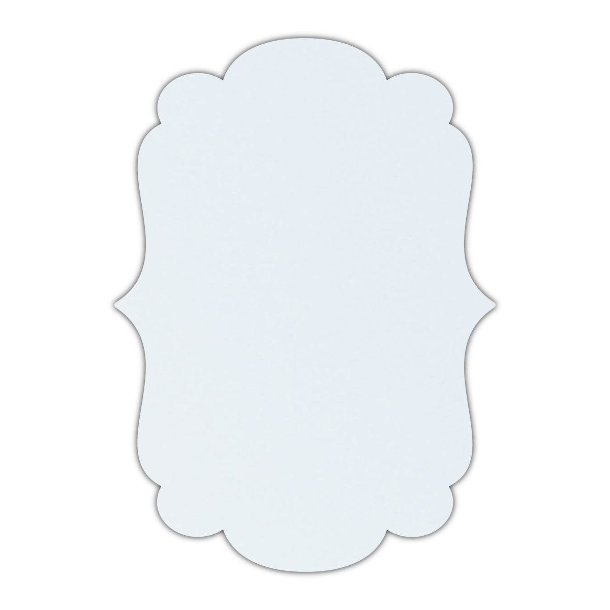 CMYK Print on Shimmer Ice Silver Cardstock | Shape P1 | 4.5" x 4.5"