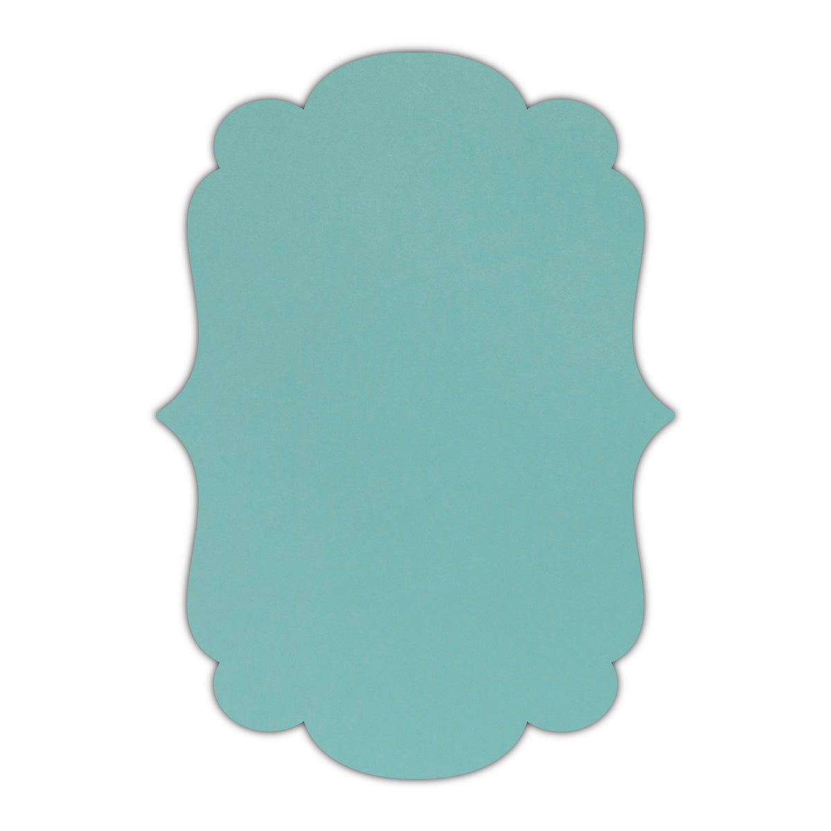 CMYK Print on Shimmer Lagoon Cardstock | Shape P1 | 2.25" x 2.25"