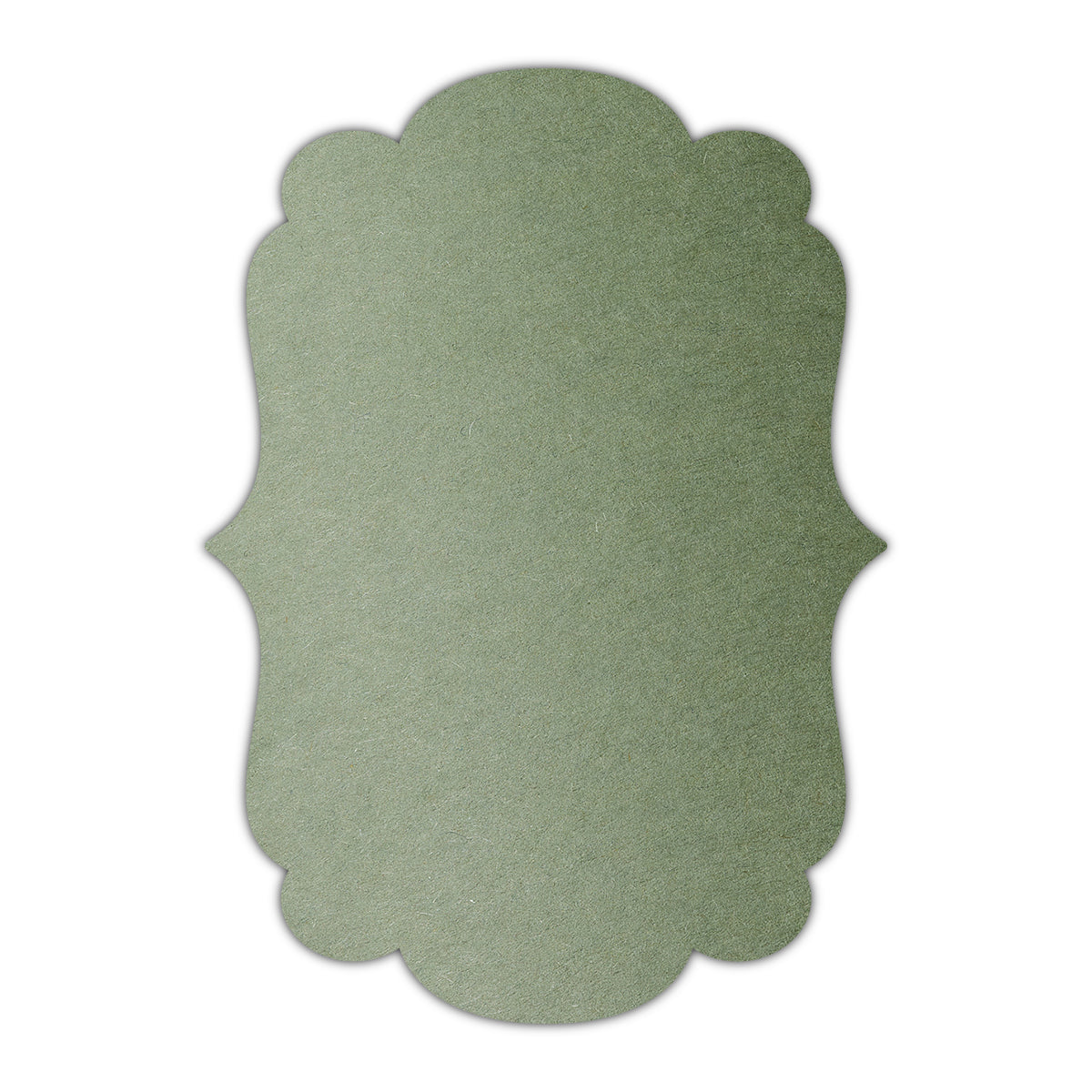 CMYK Print on Mid Green Cardstock | Shape P1 | 3.5" x 5"