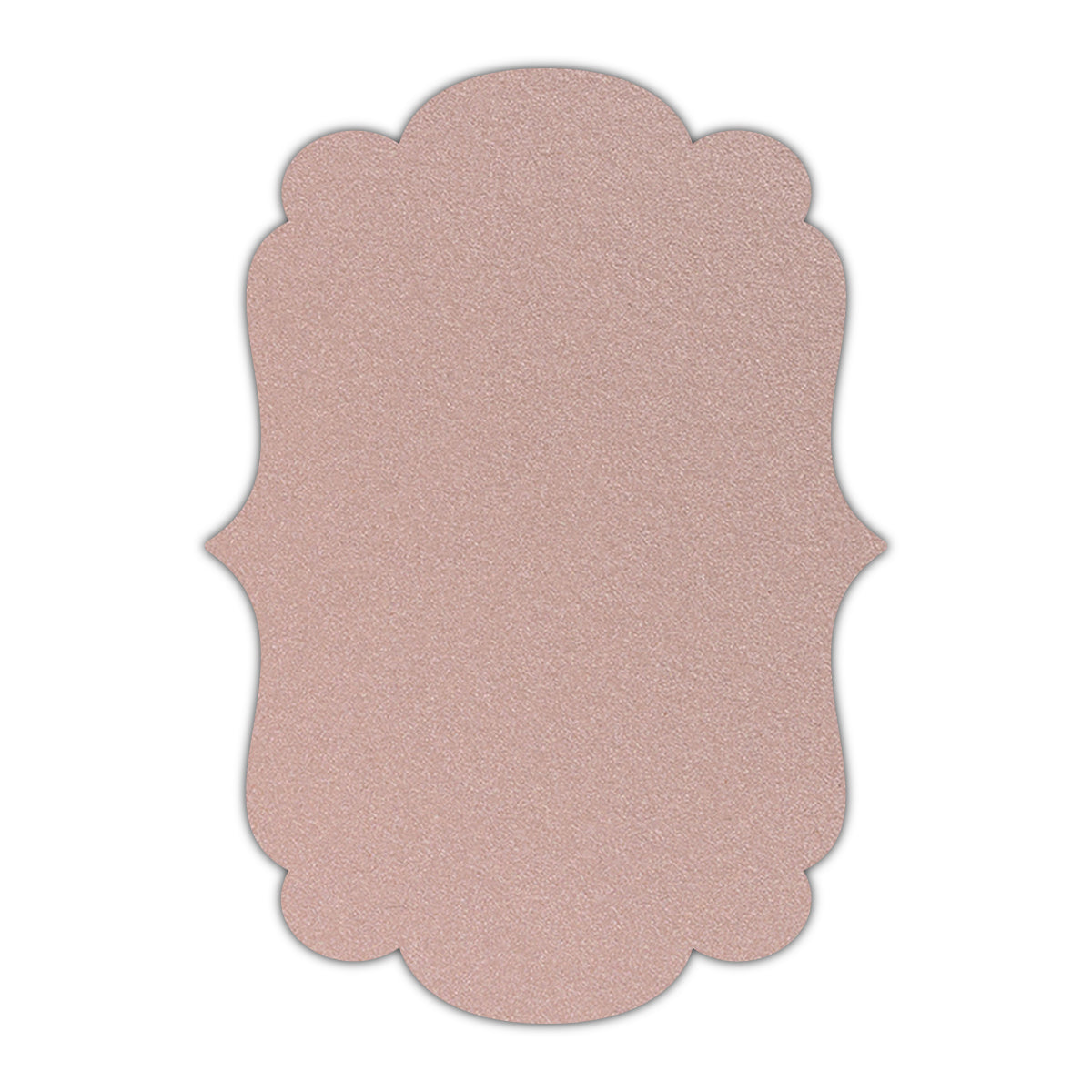CMYK Print on Shimmer Nude Cardstock | Shape P1 | 12" x 18"