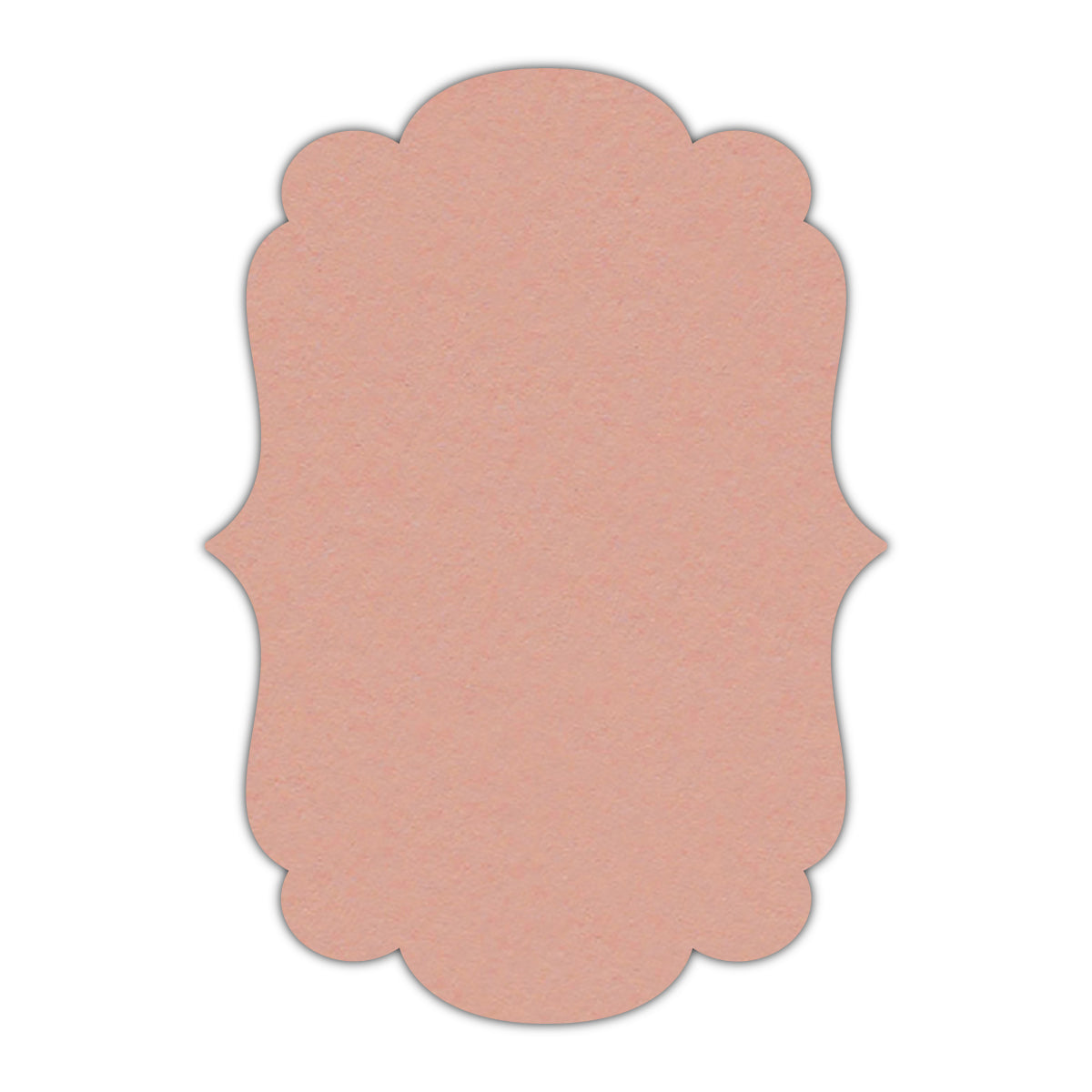 CMYK Print on Old Rose Cardstock | Shape P1 | 12" x 18"