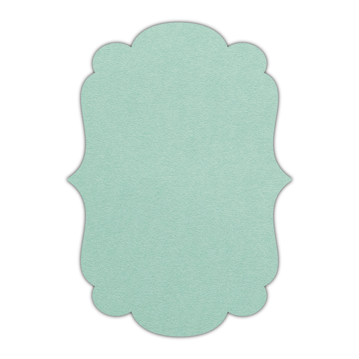 CMYK Print on Park Green Cardstock | Shape P1 | 5" x 7"