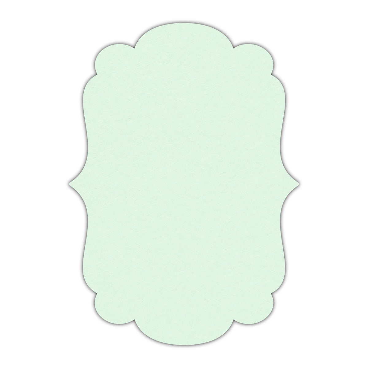 CMYK Print on Pastel Green Cardstock | Shape P1 | 11" x 17"