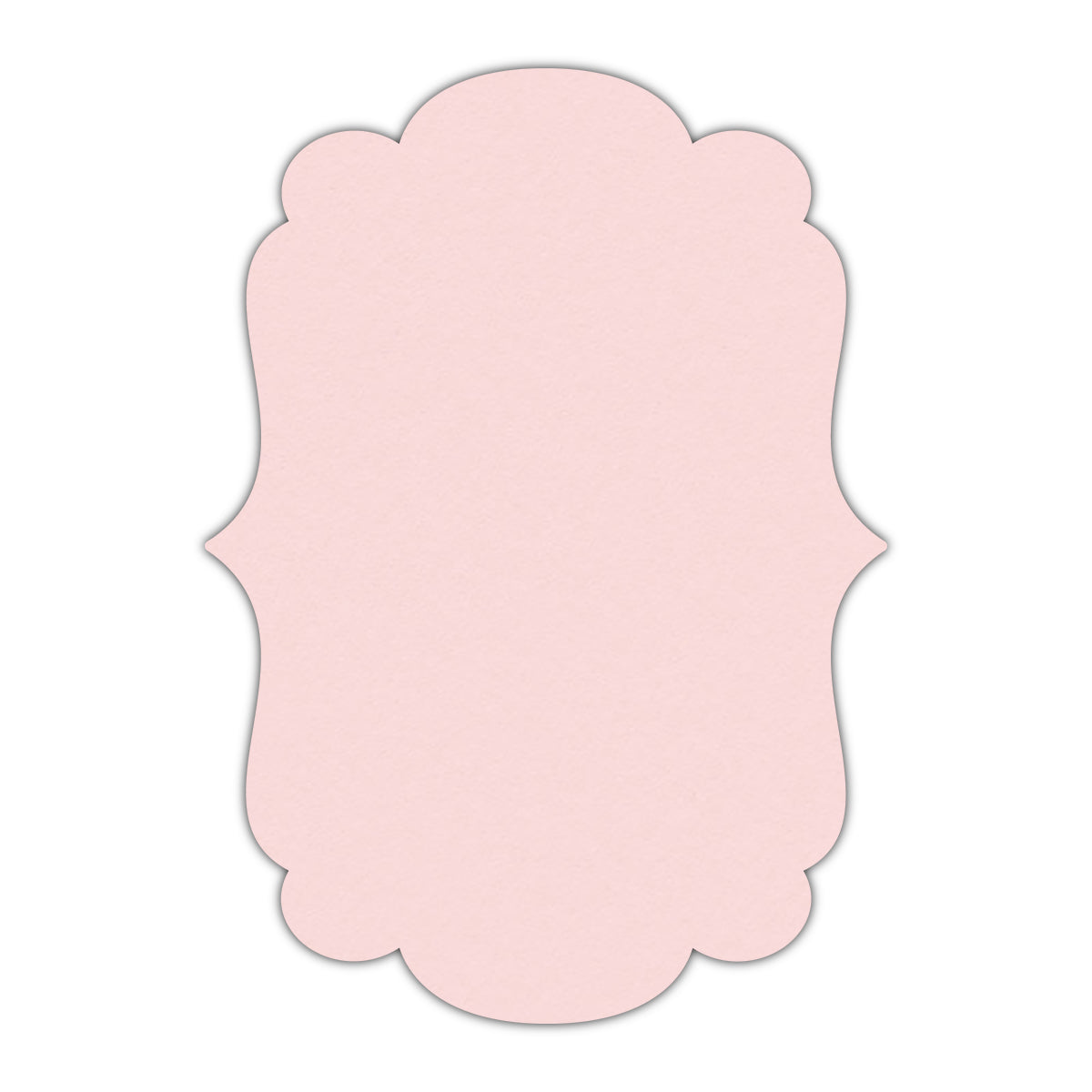 CMYK Print on Pastel Pink Cardstock | Shape P1 | 6" x 9"