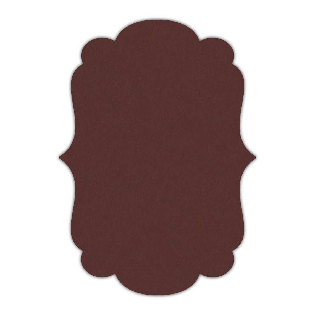 CMYK Print on Port Wine Cardstock | Shape P1 | 8" x 10"