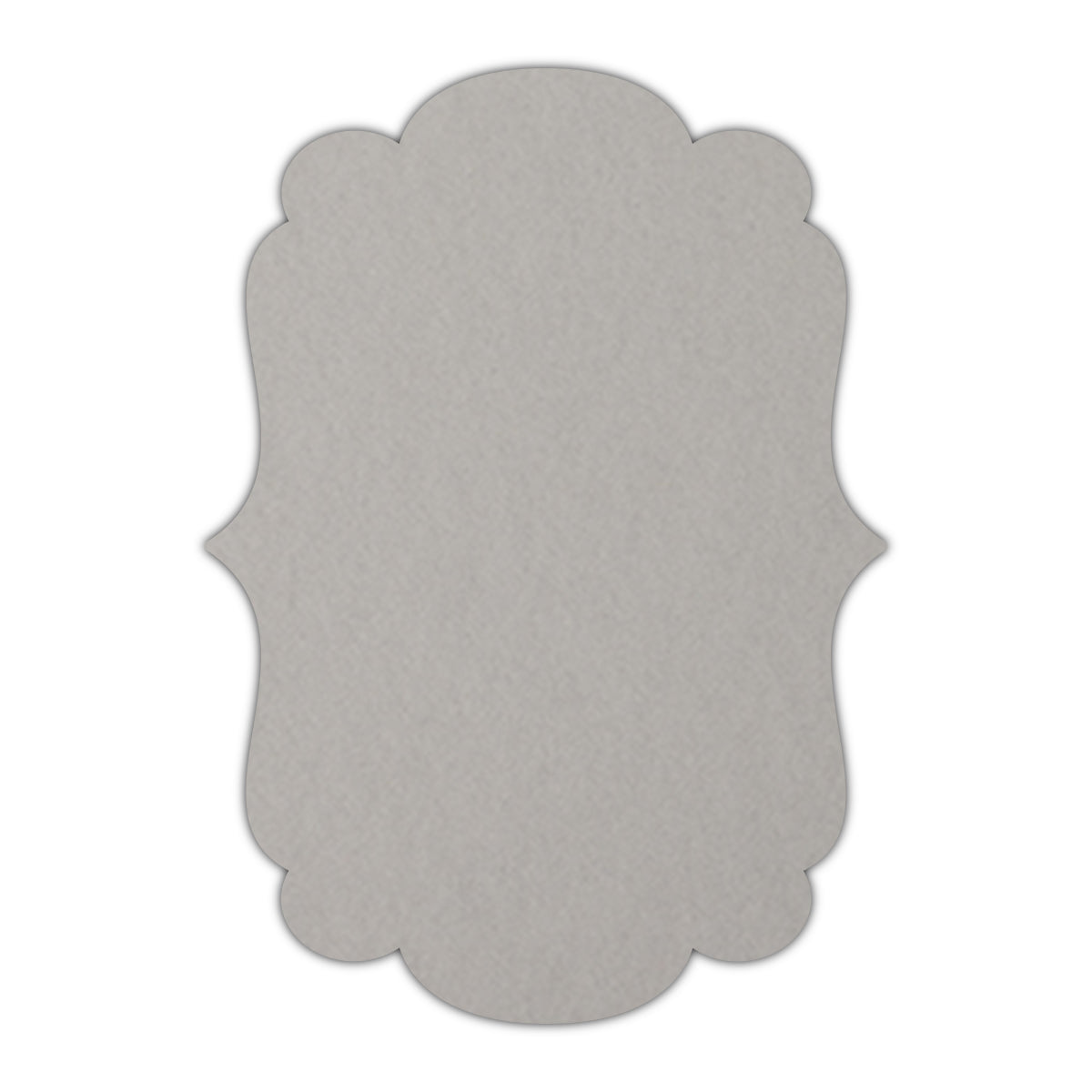 CMYK Print on Real Grey Cardstock | Shape P1 | 5.5" x 8.5"