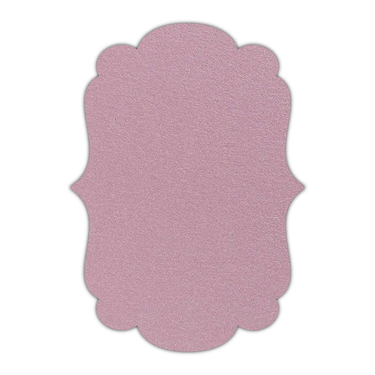 CMYK Print on Shimmer Rose Gold Cardstock | Shape P1 | 2" x 2"