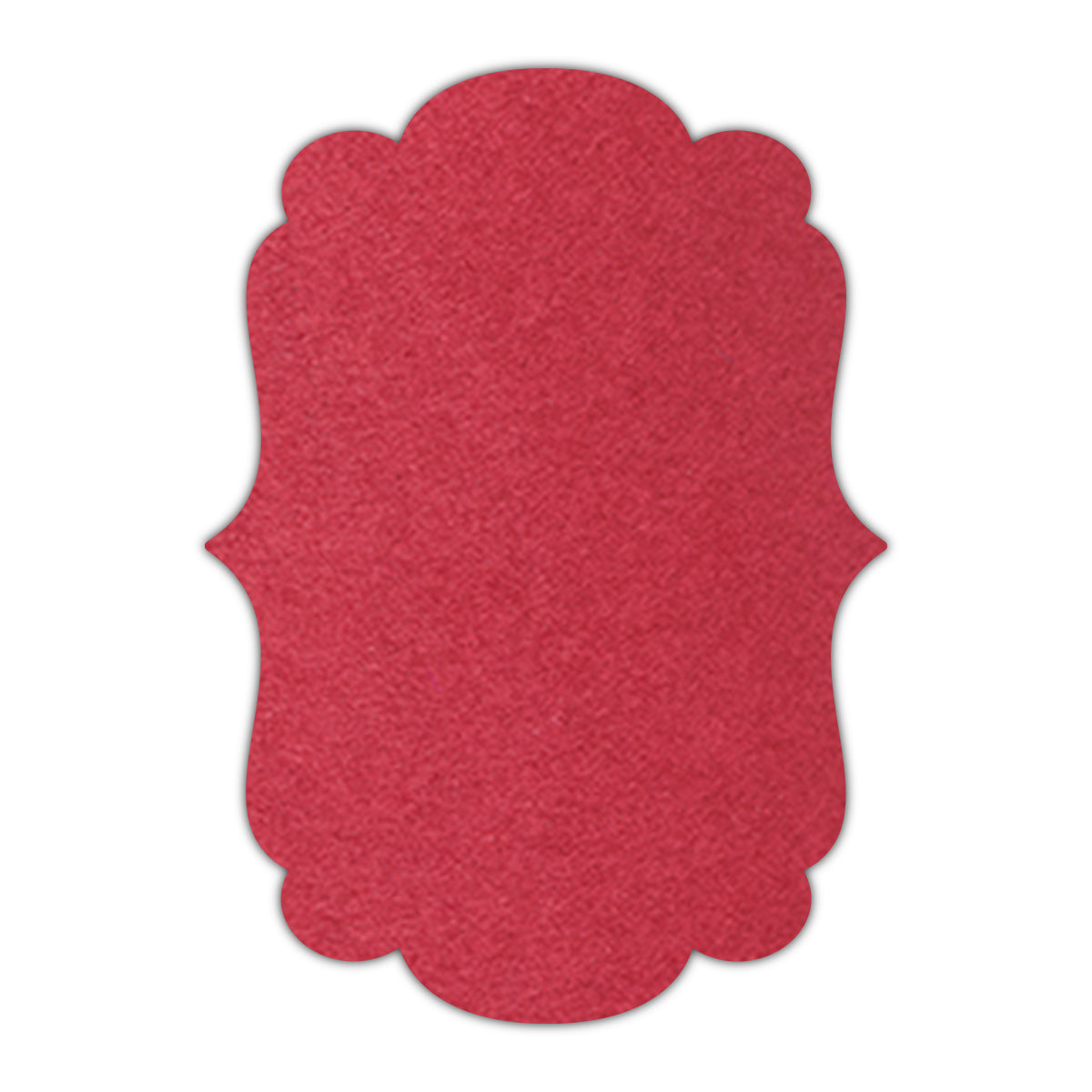 CMYK Print on Scarlet Cardstock | Shape P1 | 3" x 5"