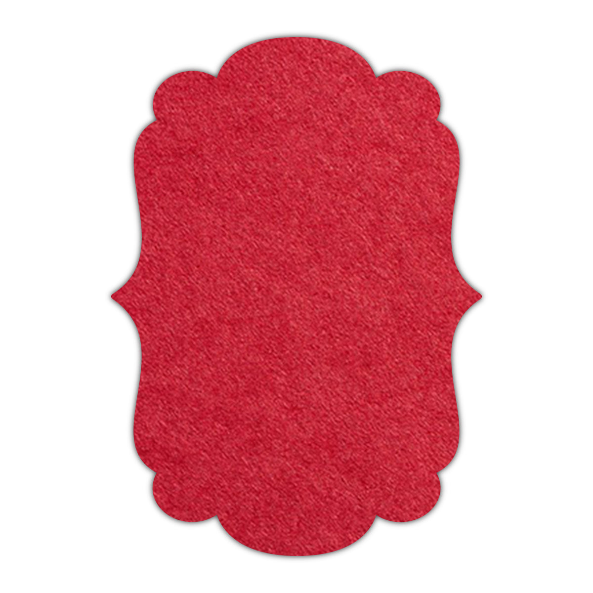 CMYK Print on Scarlet Red Cardstock | Shape P1 | 8.5" x 11"