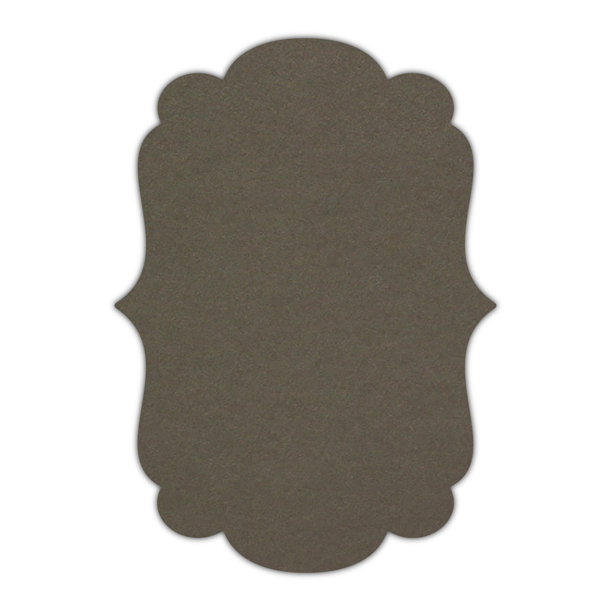 CMYK Print on Sombre Grey Cardstock | Shape P1 | 3.5" x 5"