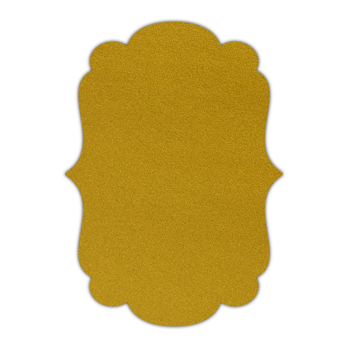 CMYK Print on Shimmer Super Gold Cardstock | Shape P1 | 3" x 5"
