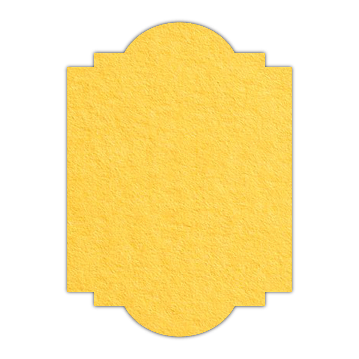 CMYK Print on Canary Yellow Cardstock | Shape P20 | 3.5" x 5"