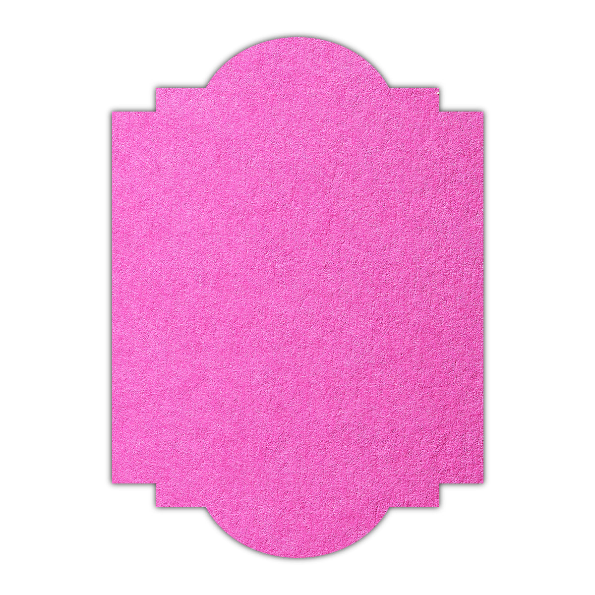 CMYK Print on Fuchsia Pink Cardstock | Shape P20 | 11" x 17"