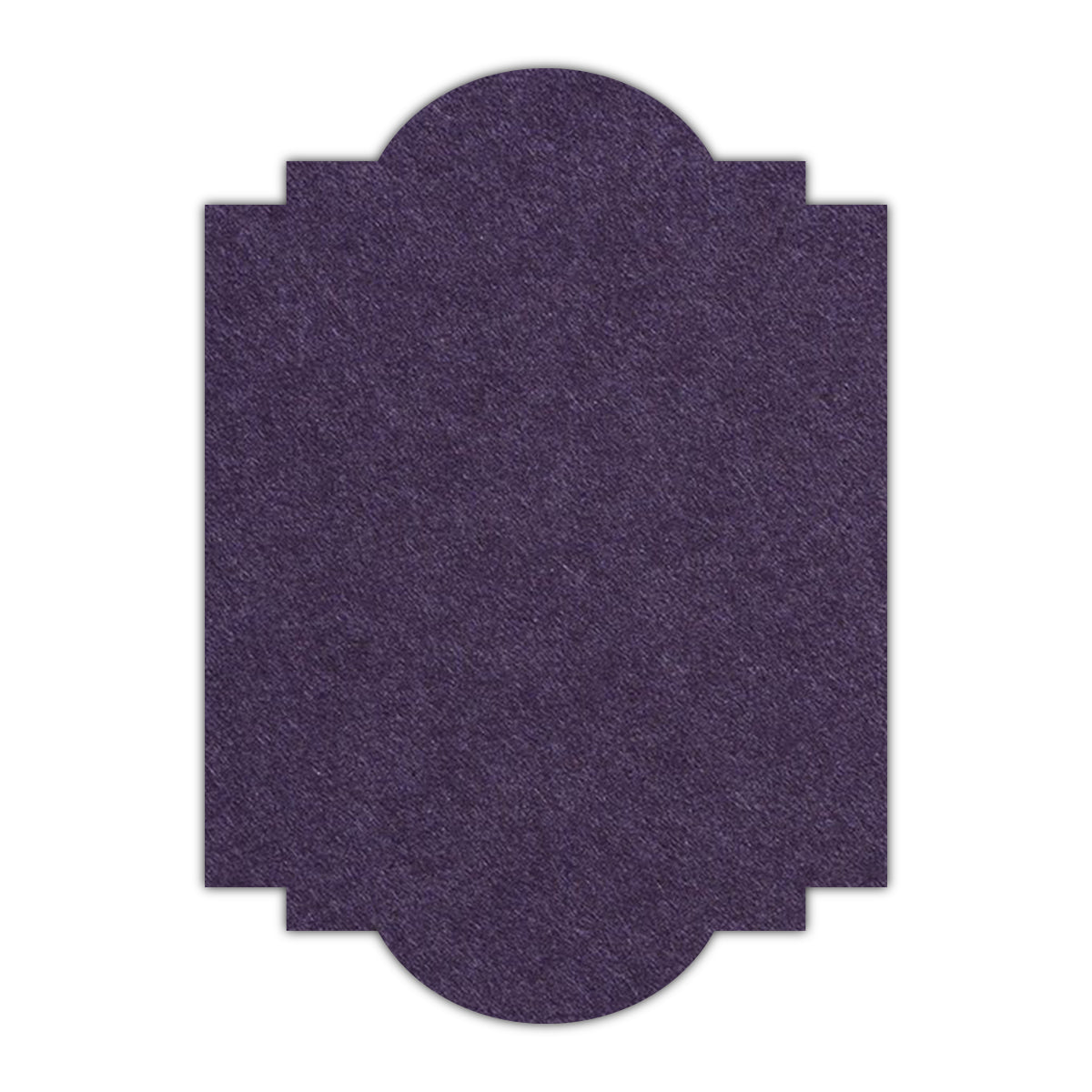 CMYK Print on Grape Cardstock | Shape P20 | 2" x 3"