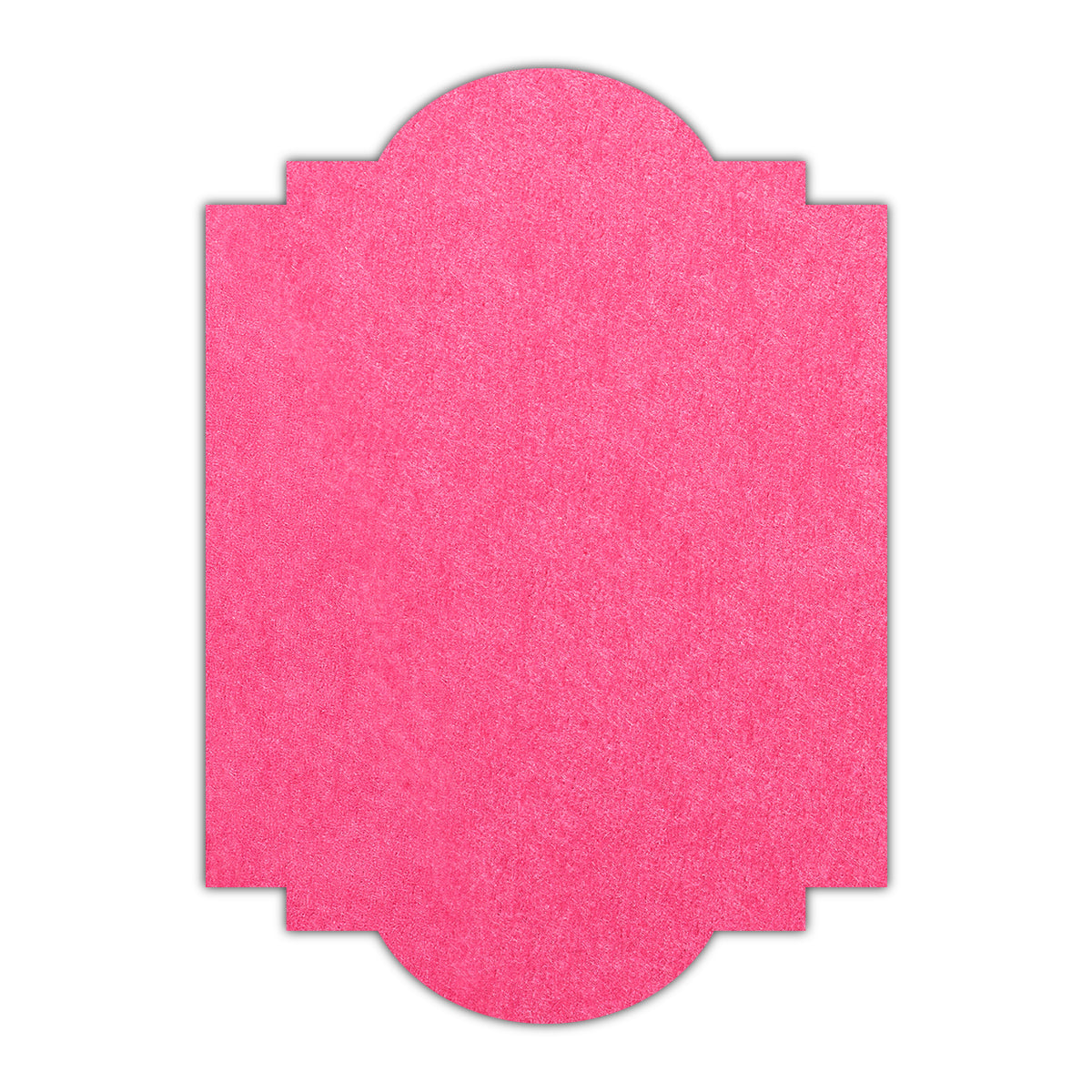 CMYK Print on Hot Pink Cardstock | Shape P20 | 8" x 10"