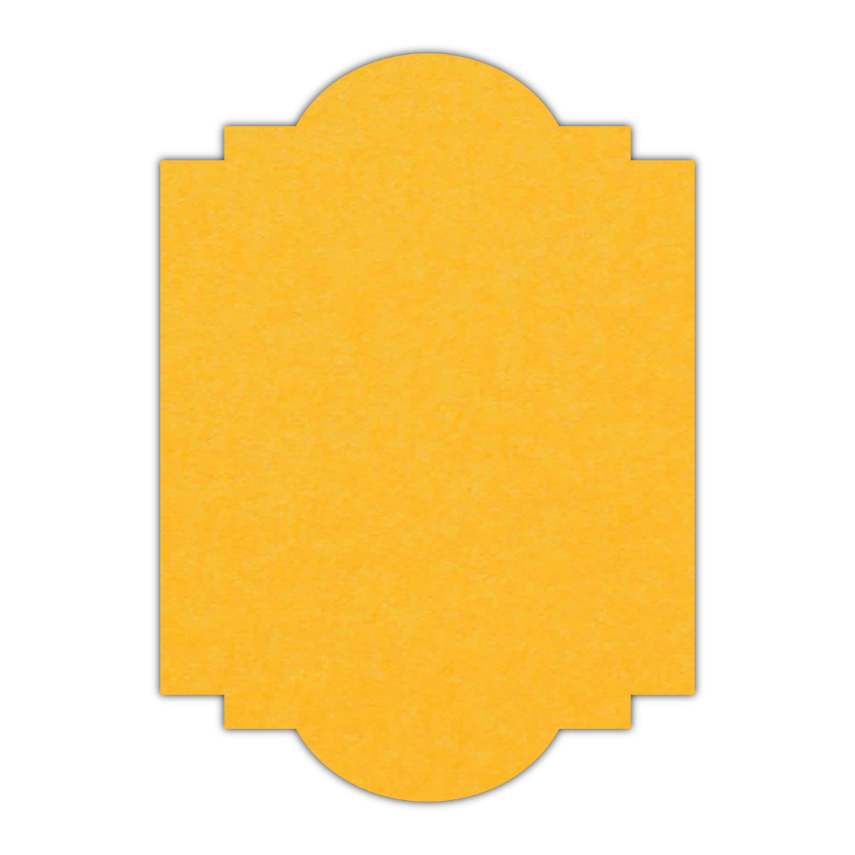 CMYK Print on Indian Yellow Cardstock | Shape P20 | 3.5" x 5"