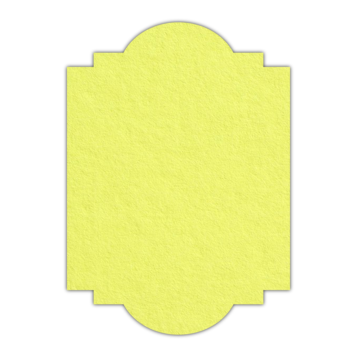 CMYK Print on Key Lime Cardstock | Shape P20 | 2" x 3.5"