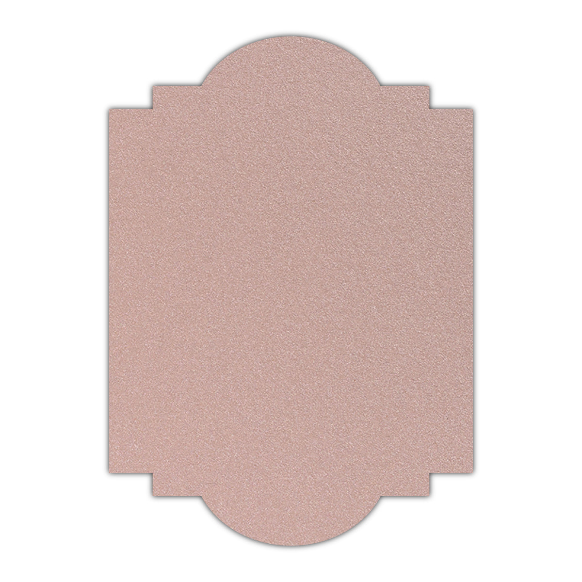CMYK Print on Shimmer Nude Cardstock | Shape P20 | 8.5" x 11"