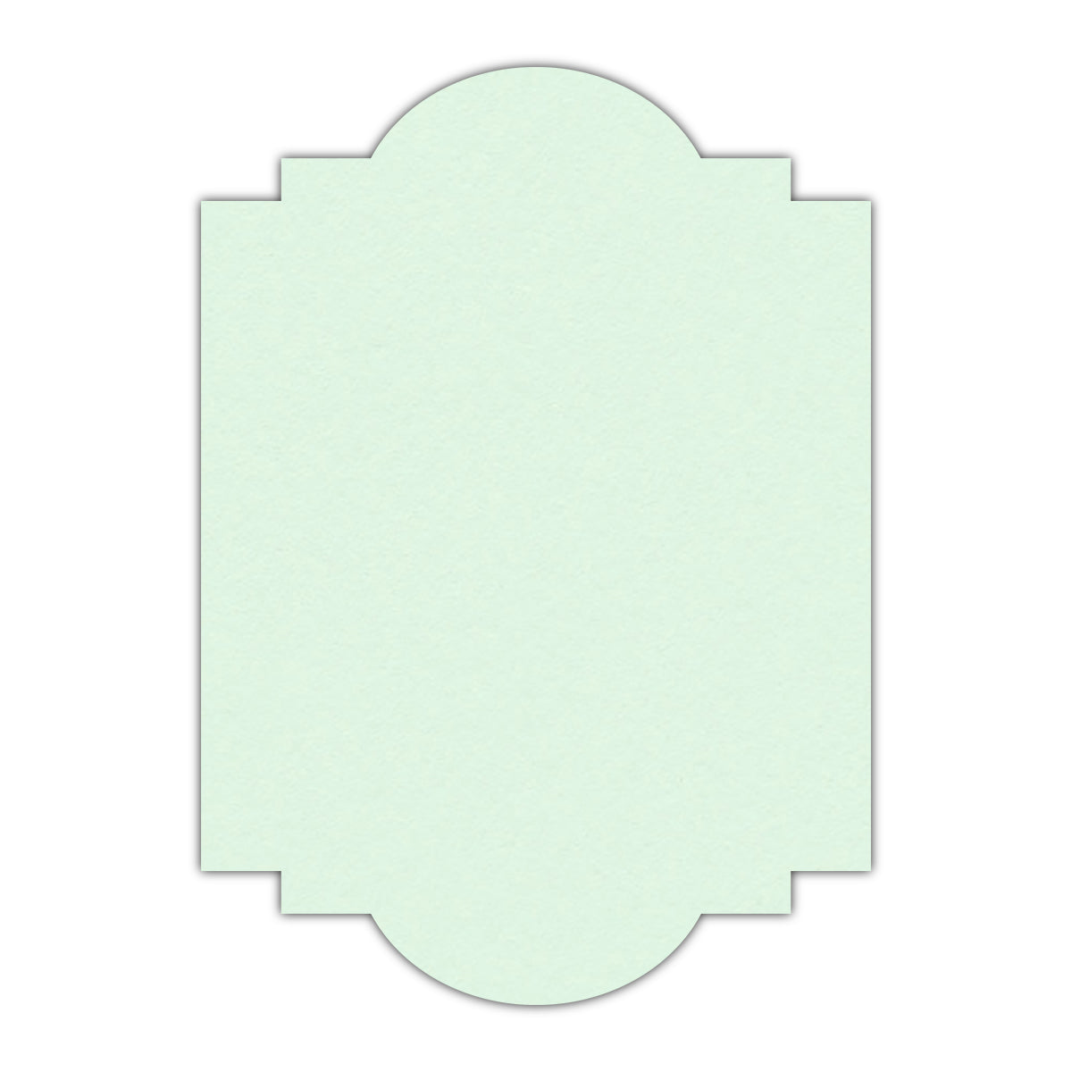 CMYK Print on Pastel Green Cardstock | Shape P20 | 4.25" x 5.5"