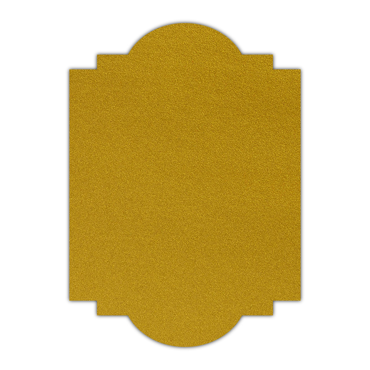 CMYK Print on Shimmer Super Gold Cardstock | Shape P20 | 8.5" x 11"