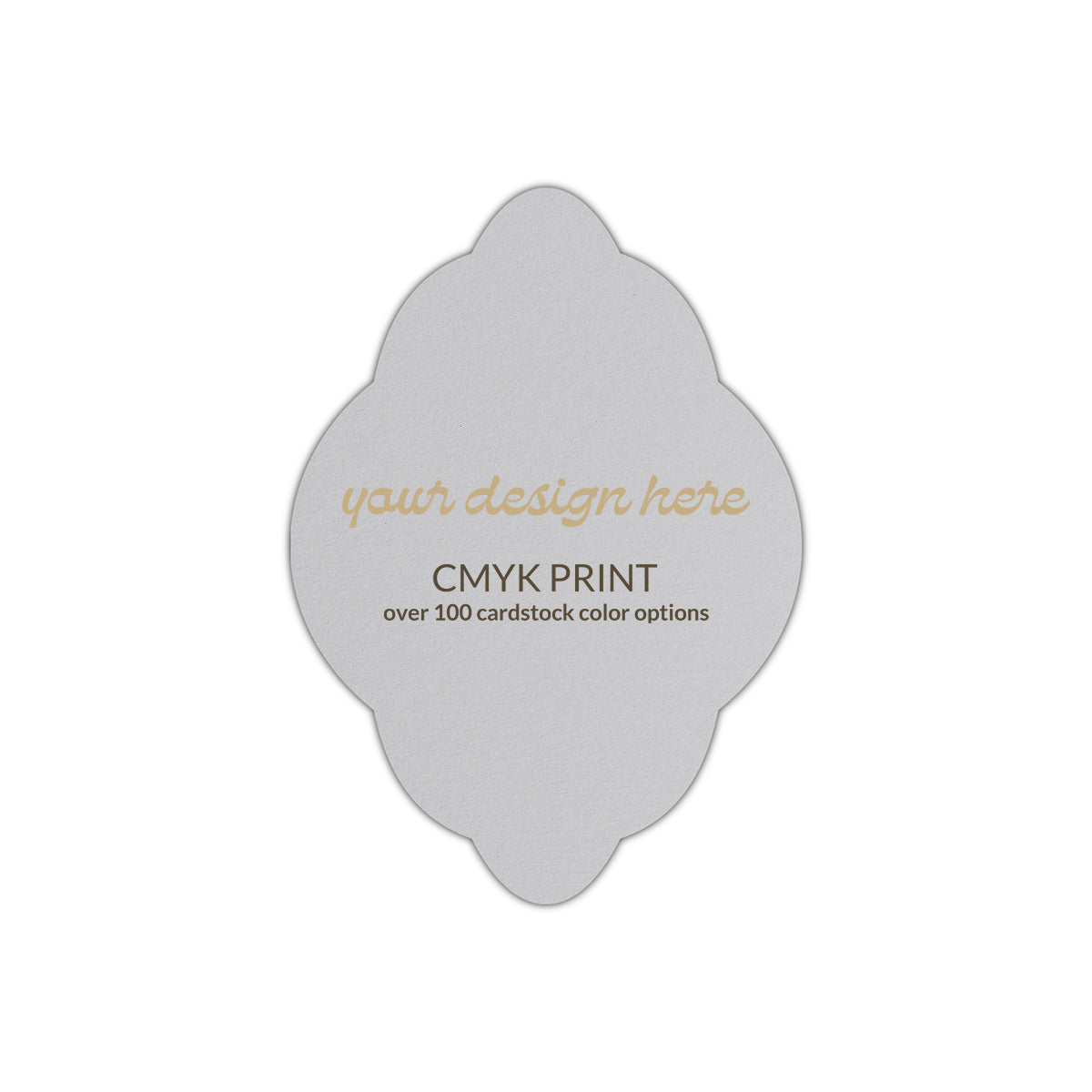 Shape P21 Diecut Card | CMYK Print | 3.5" x 5"