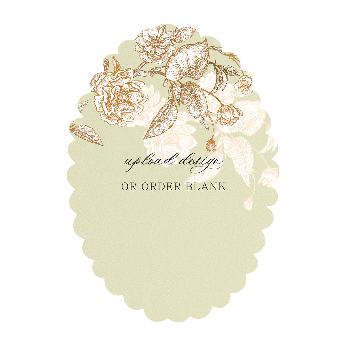 Custom Wedding Prints on Diecut Shaped Cardstock | Shape P215